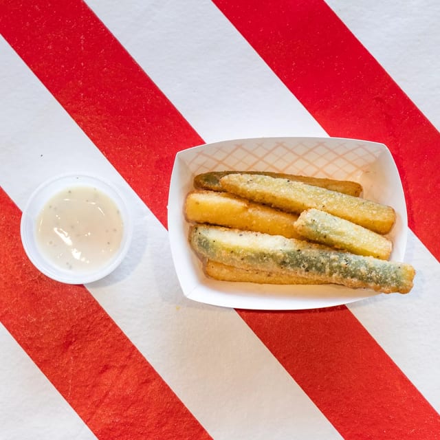 Zucchini Strips with Ranch.